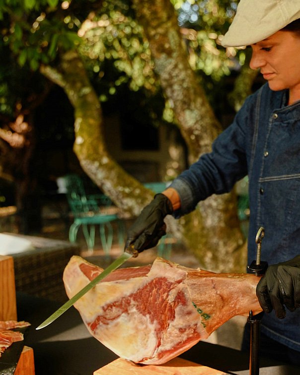Le jambon à la découpe